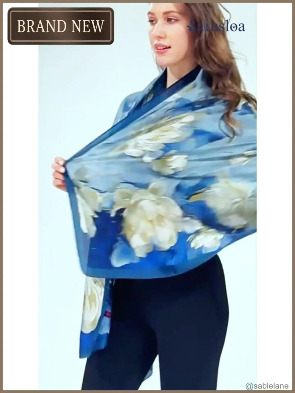 silky satin long shawl wrap fashion scarf for women formal evening wear